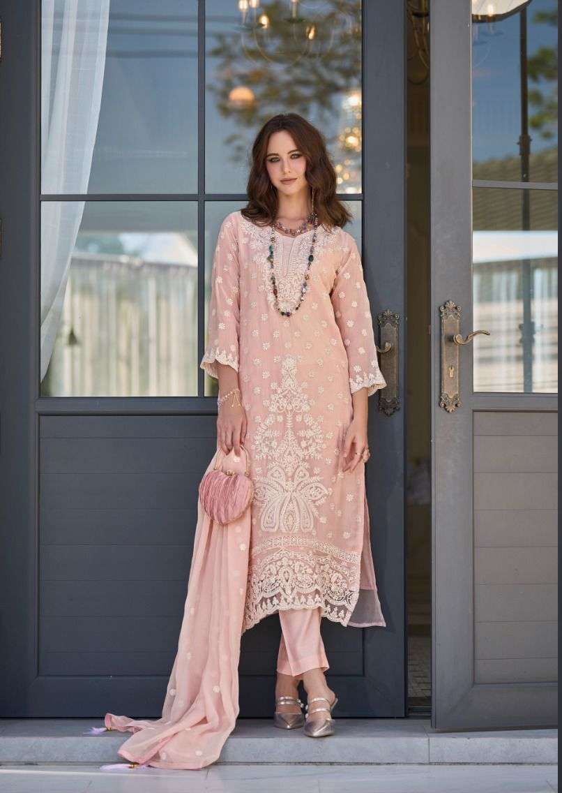 Zaveri Femina Vol 2 Organza Designer Dress Materials Wholesale catalog