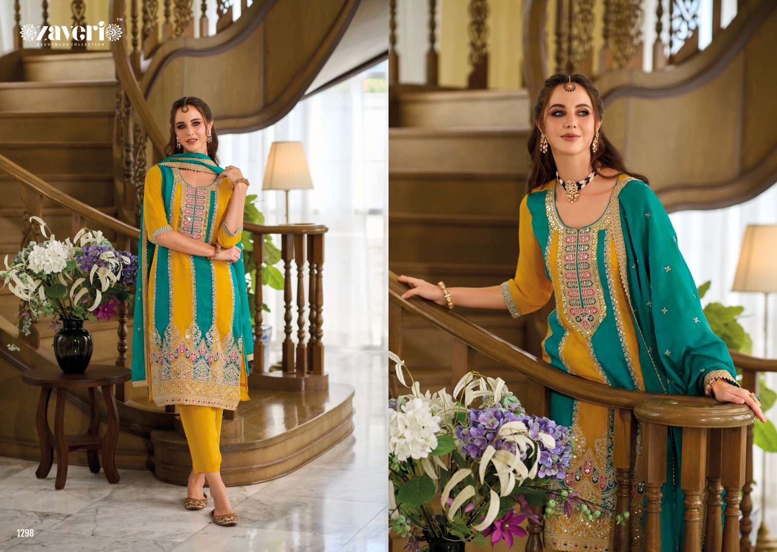 Zaveri Jasmine Soft Organza Salwar Kameez Wholesale catalog