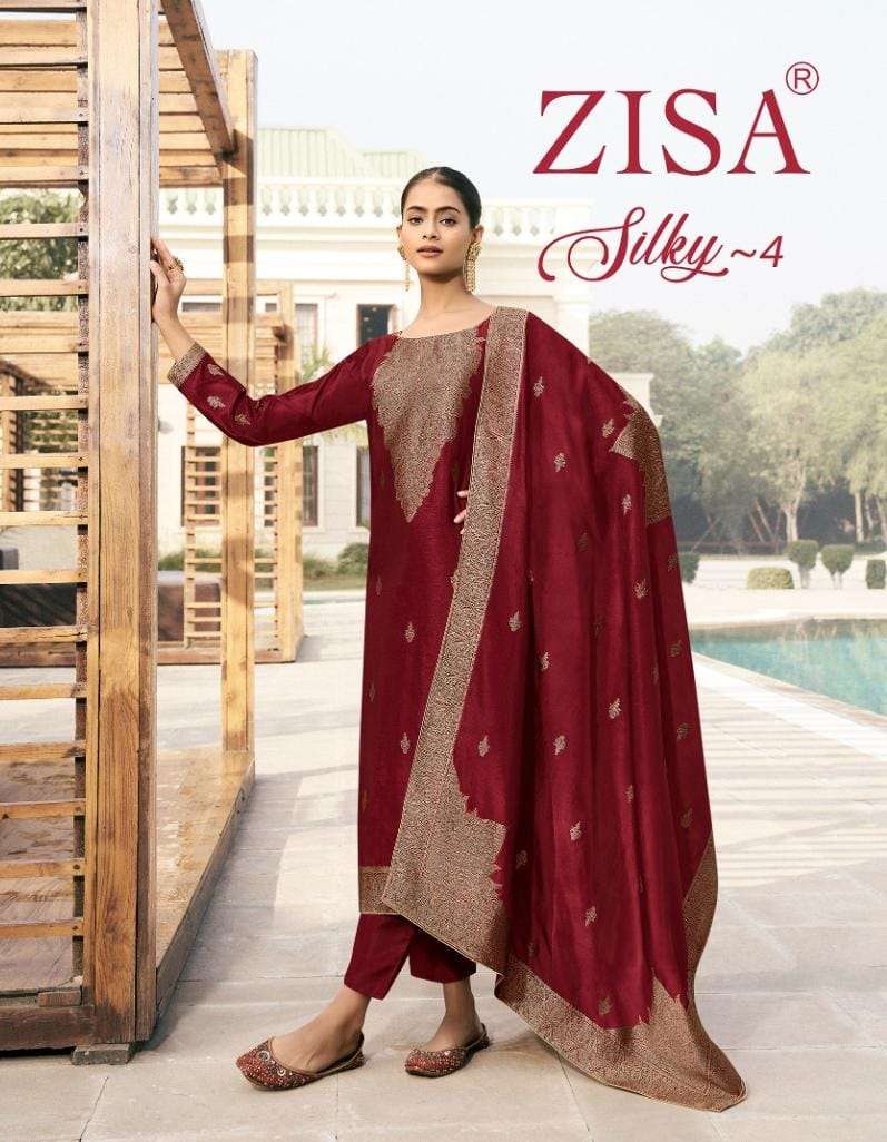 Zisha SILKY VOL 4 Salwar Kameez Wholesale catalog