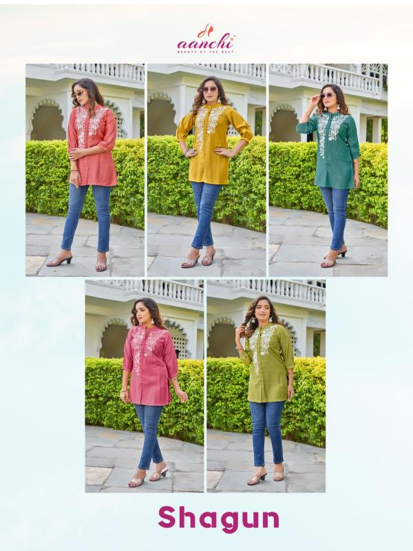 Aanchi SHAGUN Kurti Wholesale catalog