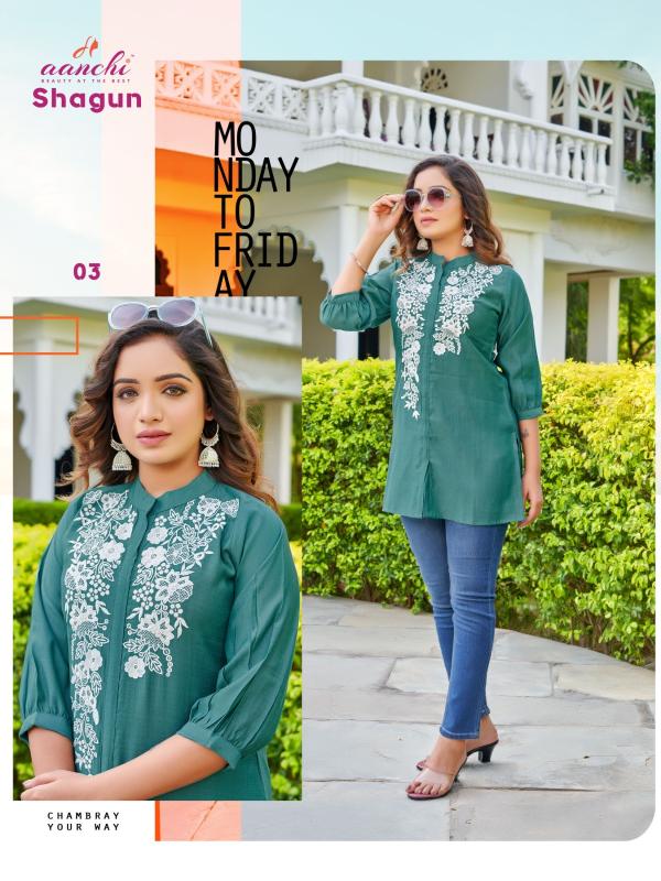 Aanchi SHAGUN Kurti Wholesale catalog
