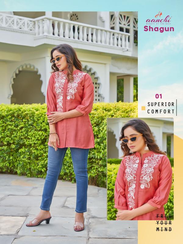 Aanchi SHAGUN Kurti Wholesale catalog