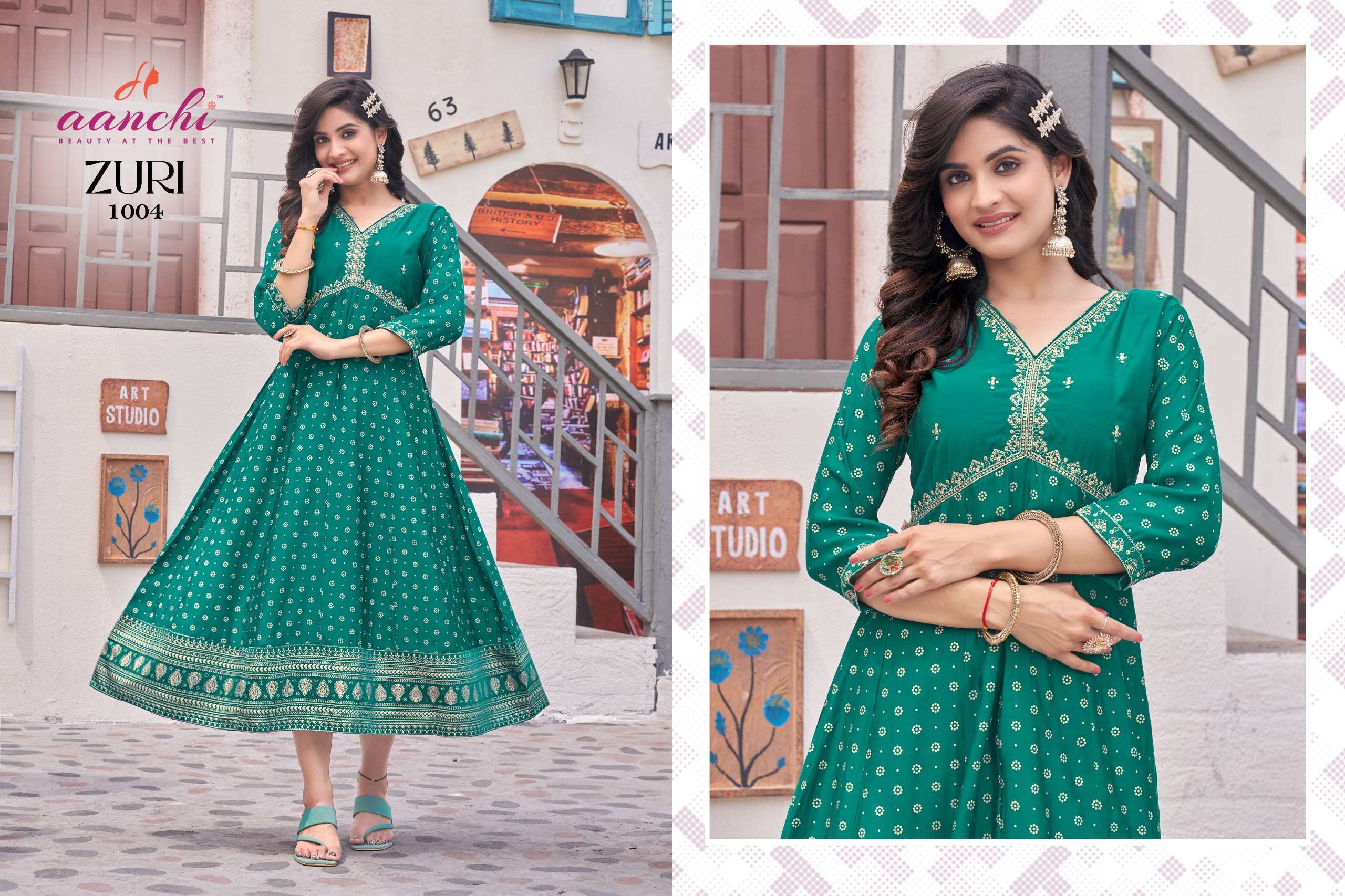 Aanchi ZURI Kurti Wholesale catalog