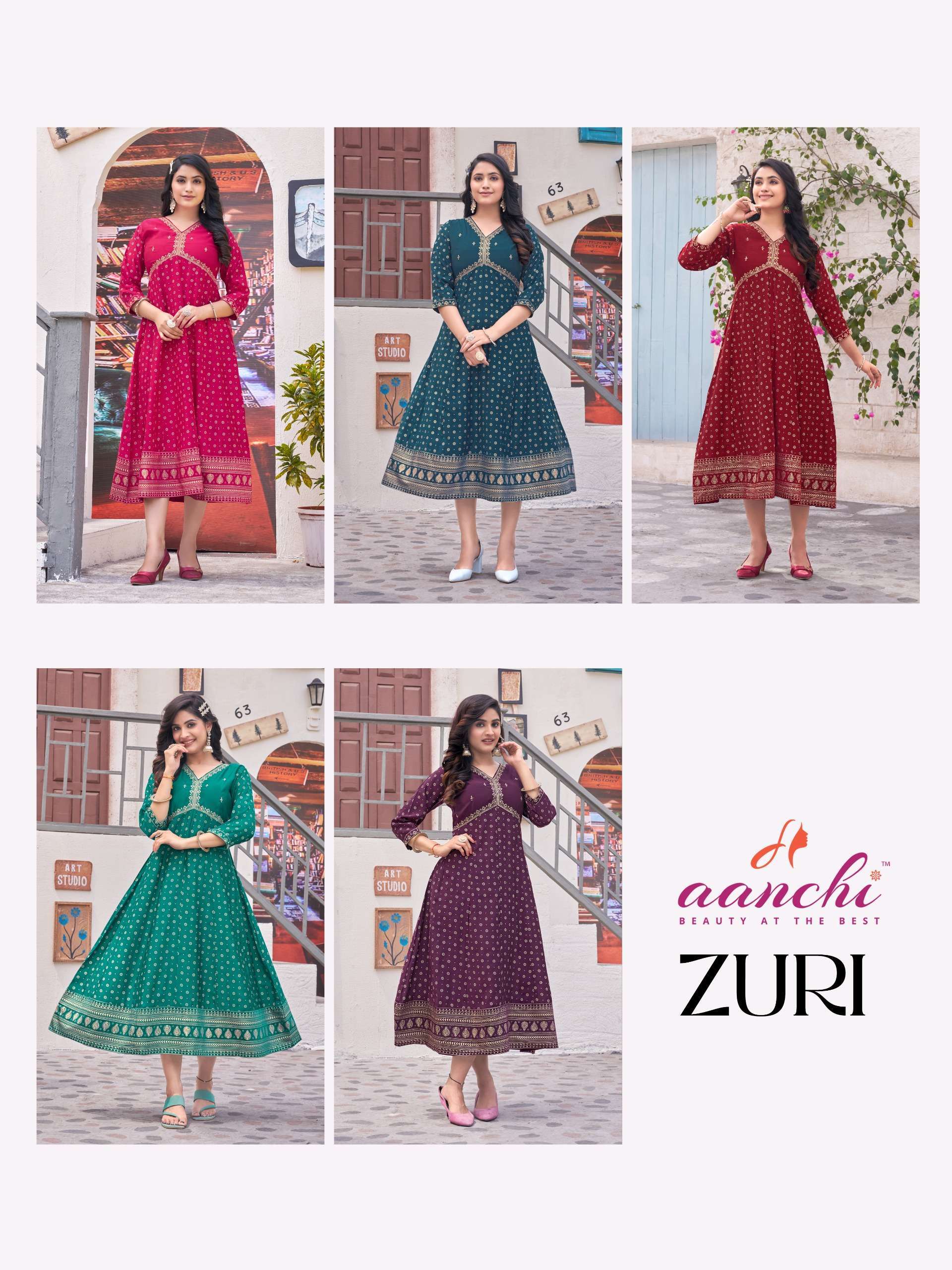 Aanchi ZURI Kurti Wholesale catalog