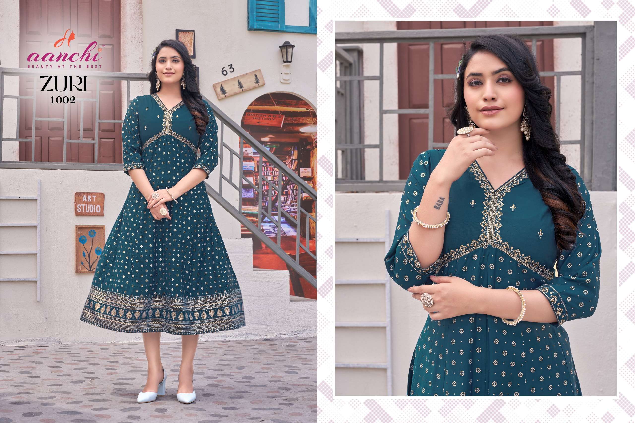 Aanchi ZURI Kurti Wholesale catalog