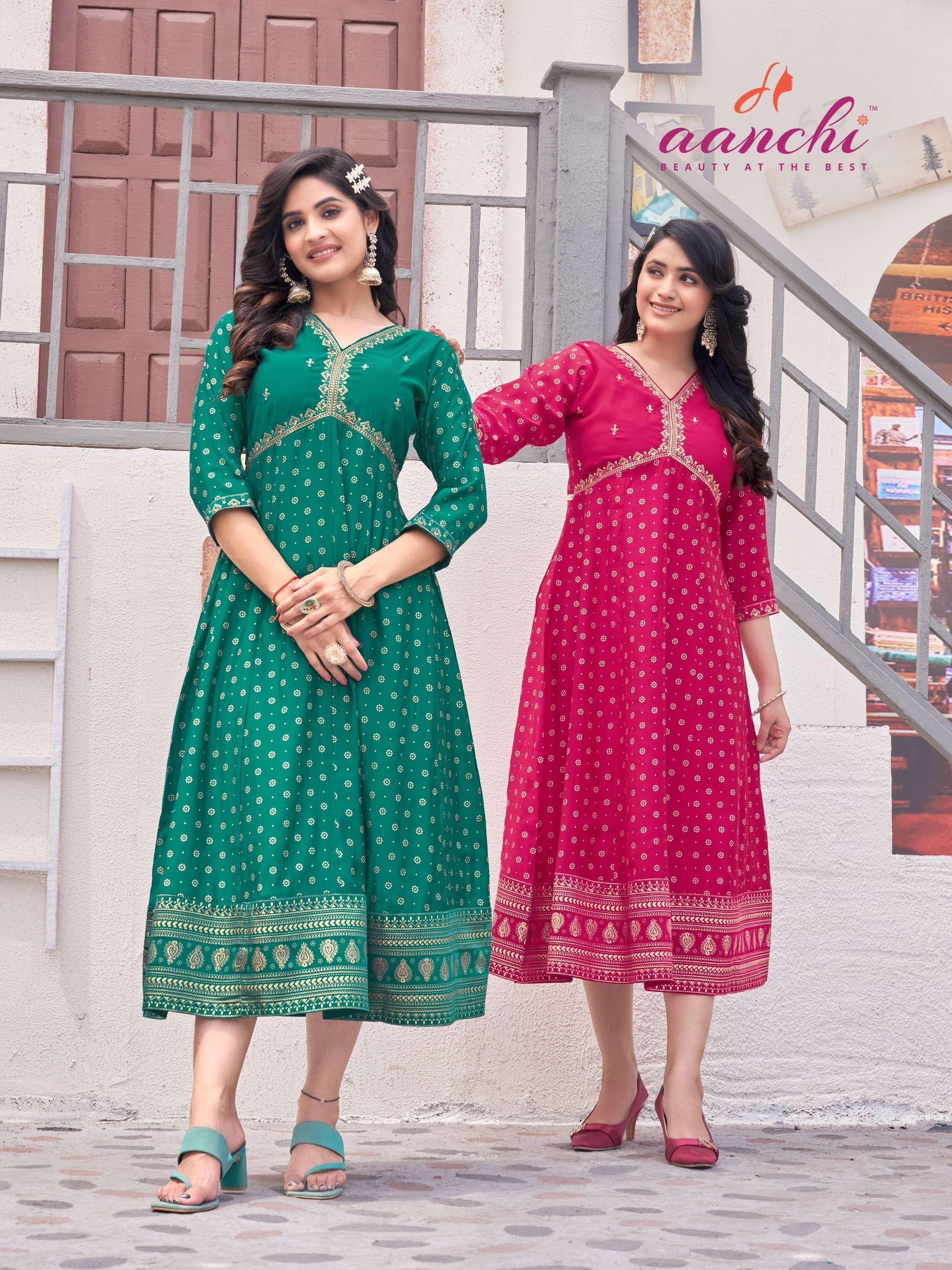 Aanchi ZURI Kurti Wholesale catalog