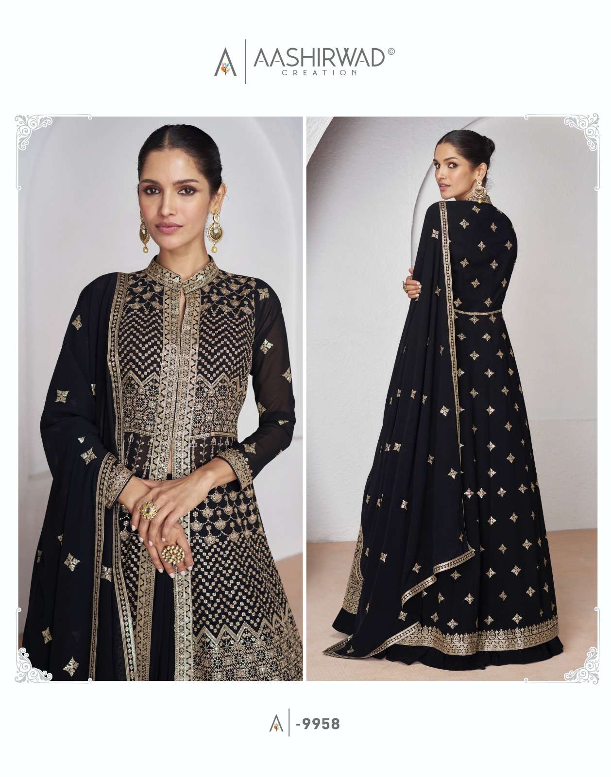 Aashirwad Gulkand Aakruti Georgette Salwar Kameez Wholesale catalog