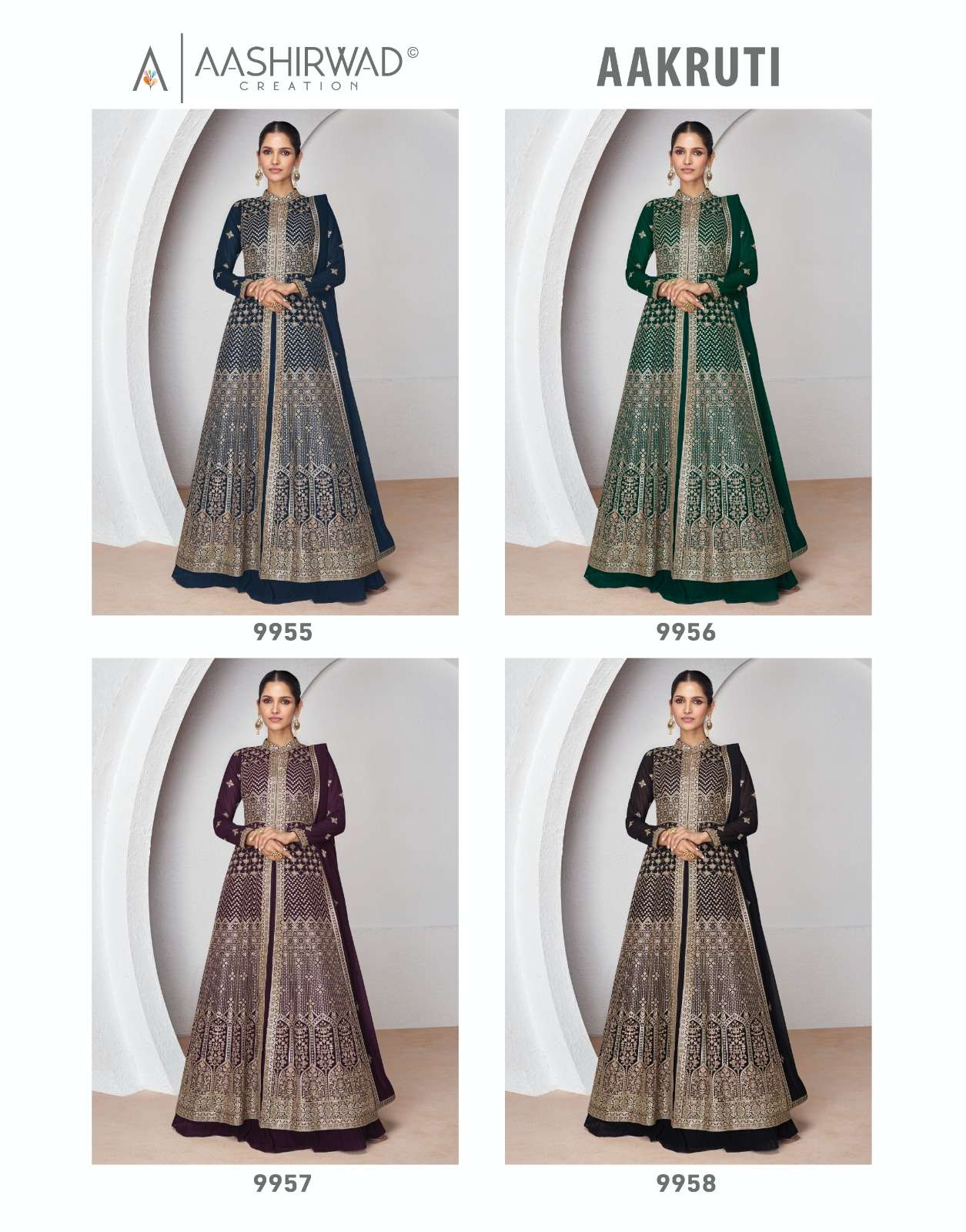 Aashirwad Gulkand Aakruti Georgette Salwar Kameez Wholesale catalog