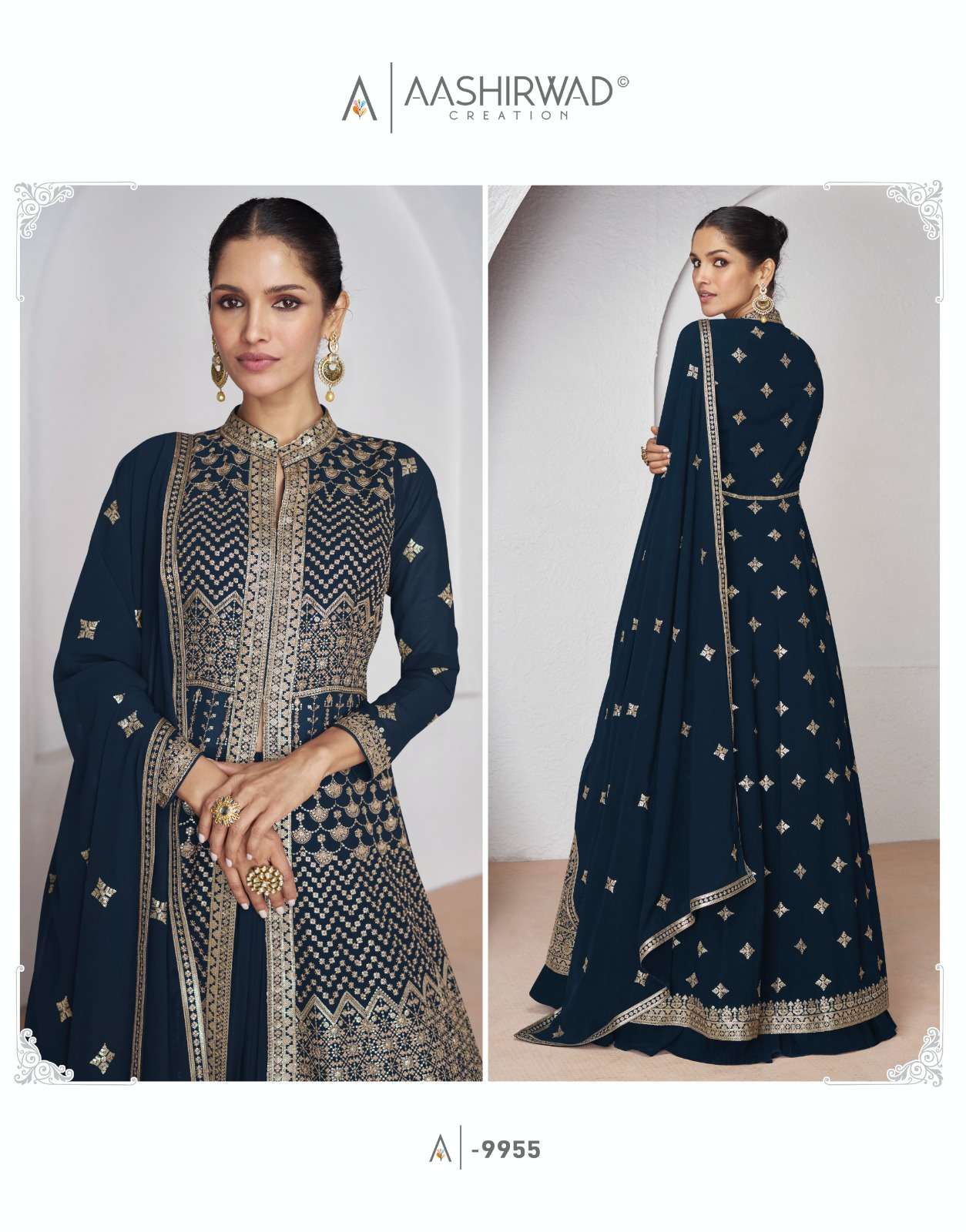 Aashirwad Gulkand Aakruti Georgette Salwar Kameez Wholesale catalog