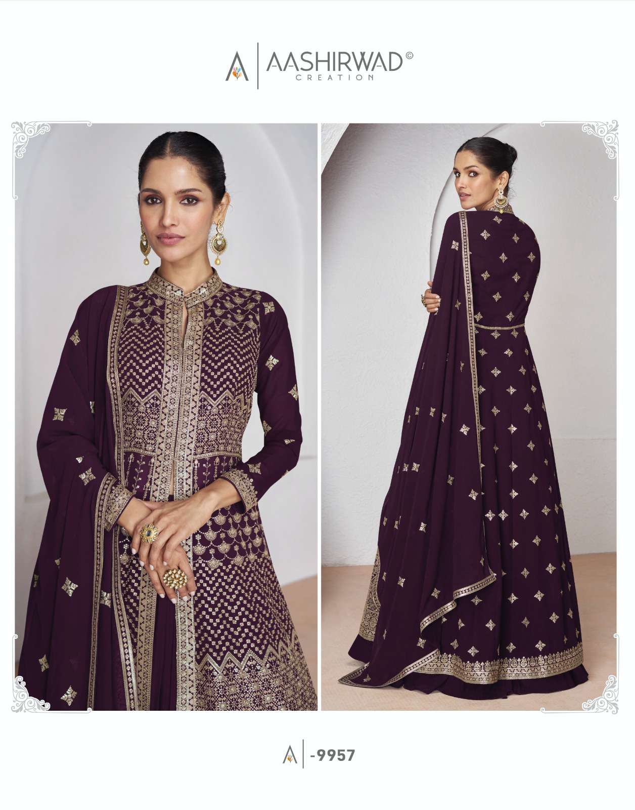 Aashirwad Gulkand Aakruti Georgette Salwar Kameez Wholesale catalog
