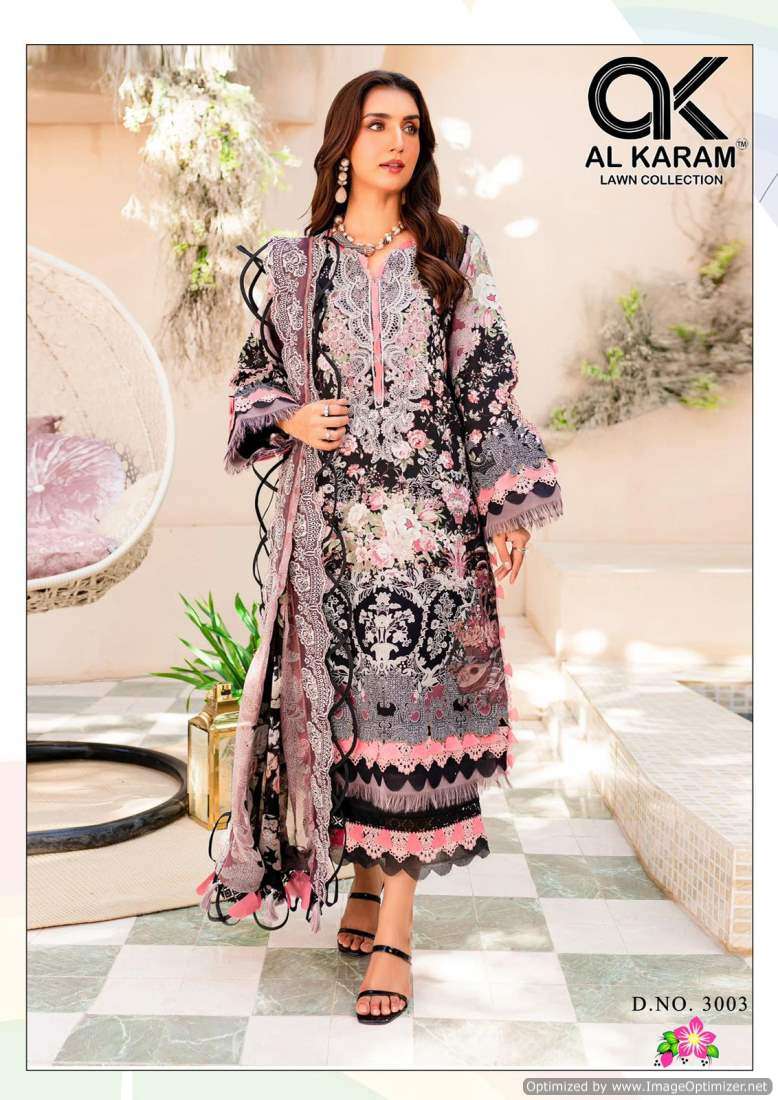 Al Karam Florence Vol 3 Cotton Dress Material Wholesale catalog