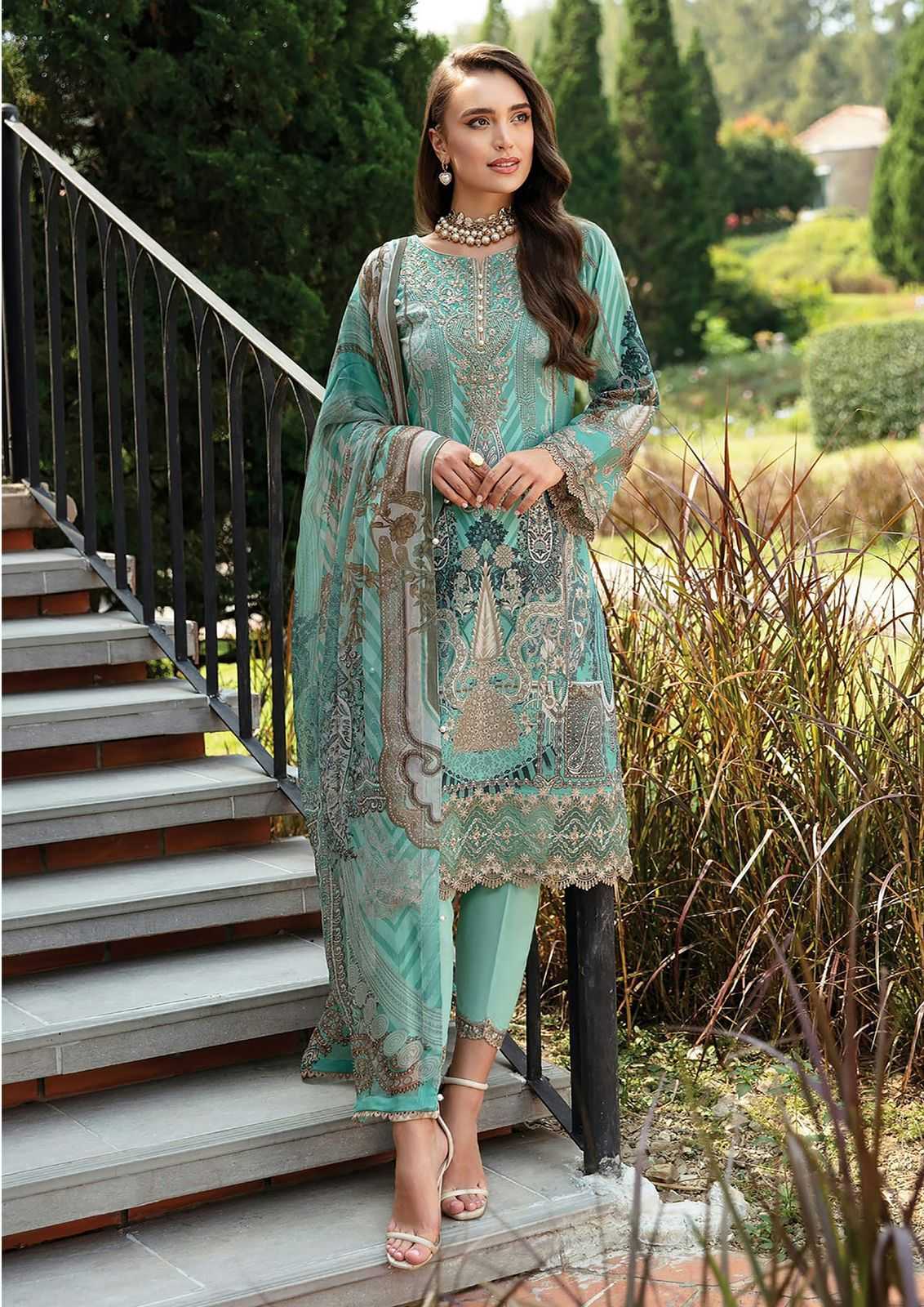 Al Karam Kesariya Vol 12 Cambric Cotton Dress Material Wholesale catalog
