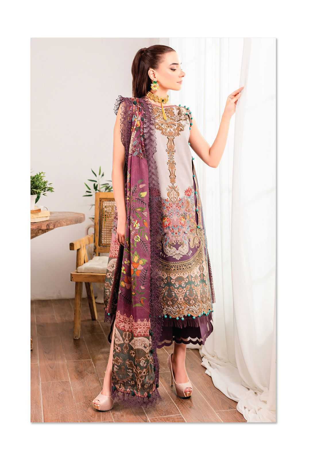 Al Karam Kesariya Vol 12 Cambric Cotton Dress Material Wholesale catalog