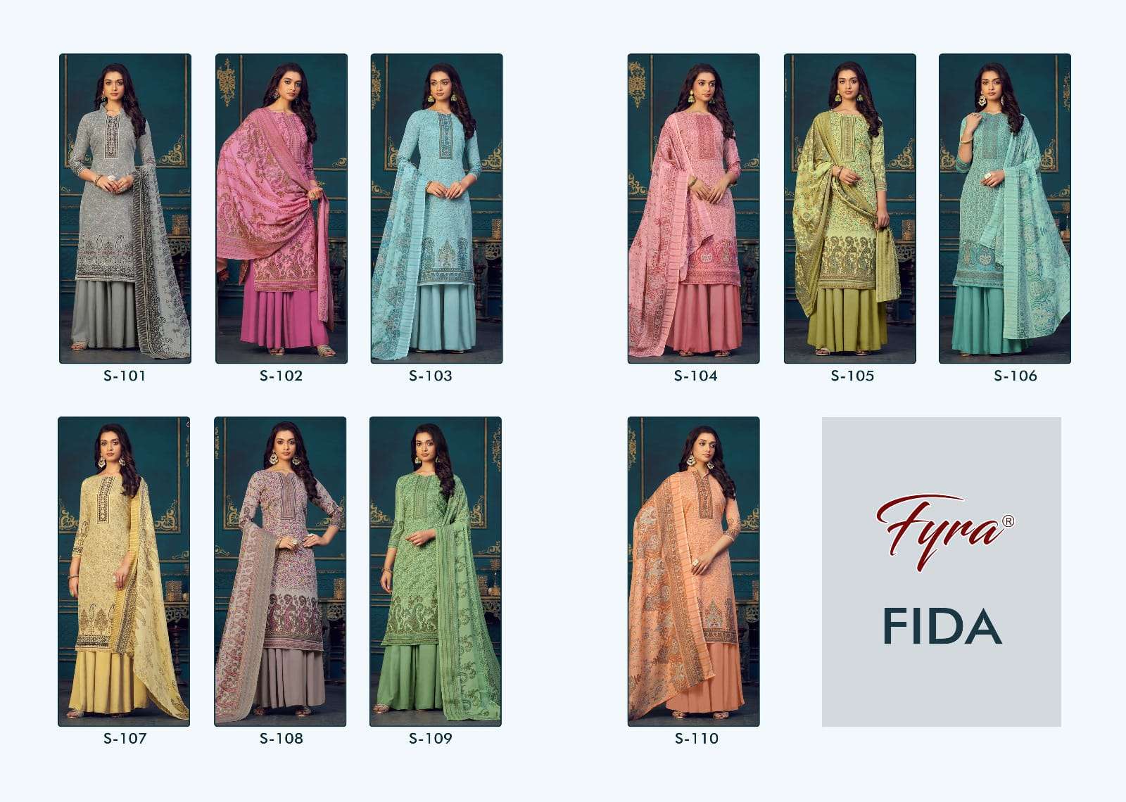 Alok Suit FIDA Salwar Kameez Wholesale catalog