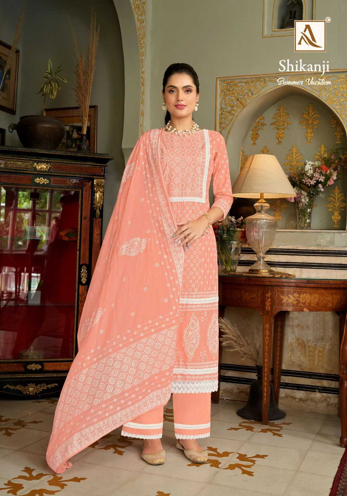 Alok Suit SHIKANJI Dress Materials Wholesale catalog