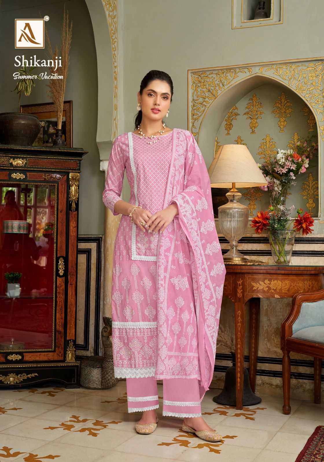 Alok Suit SHIKANJI Dress Materials Wholesale catalog