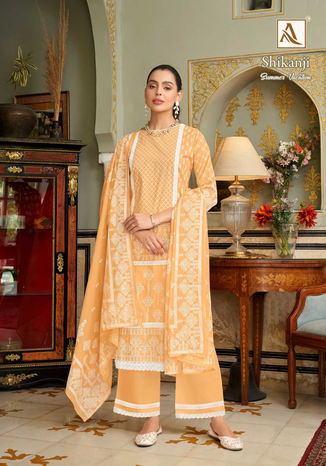 Alok Suit SHIKANJI Dress Materials Wholesale catalog