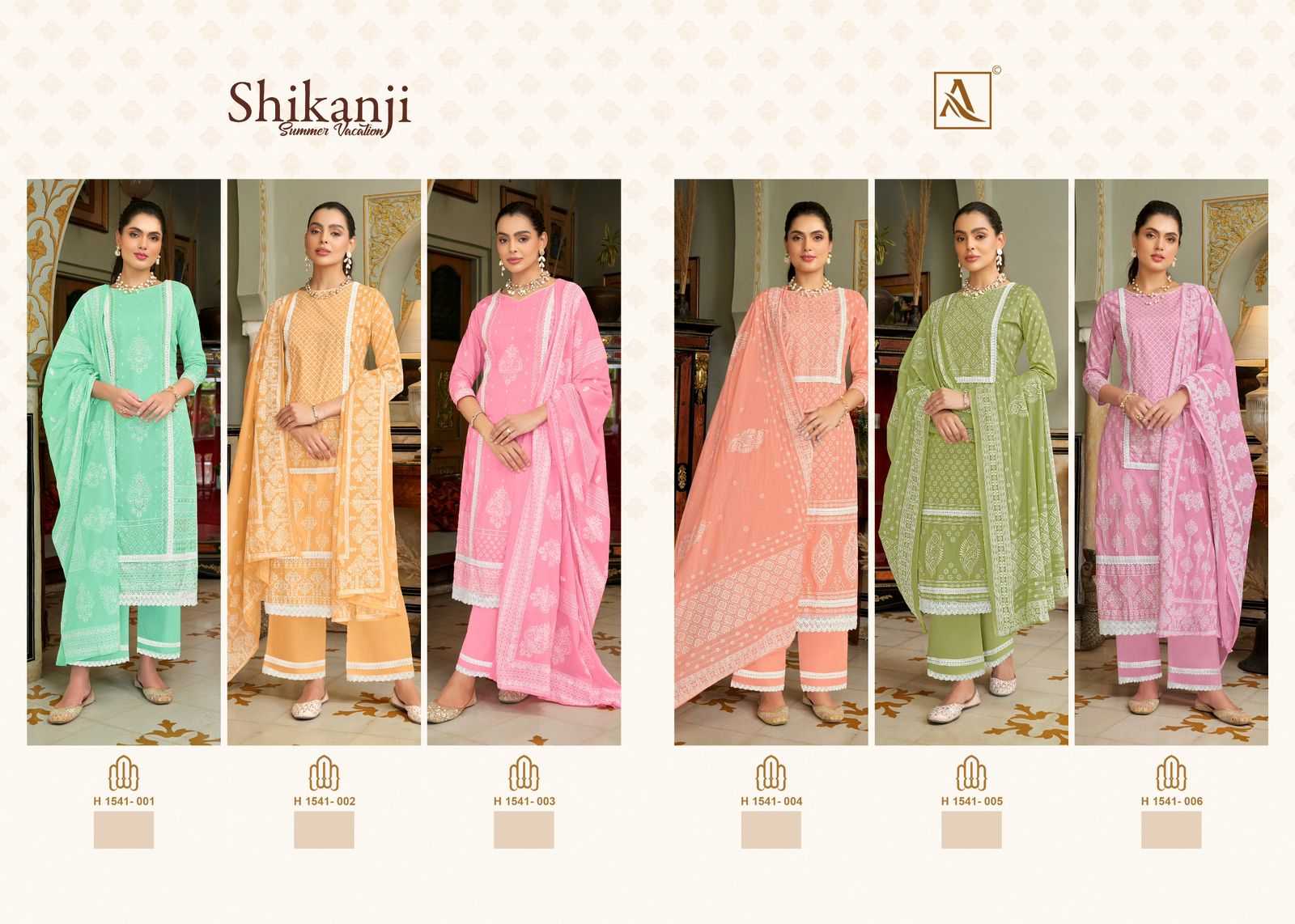 Alok Suit SHIKANJI Dress Materials Wholesale catalog