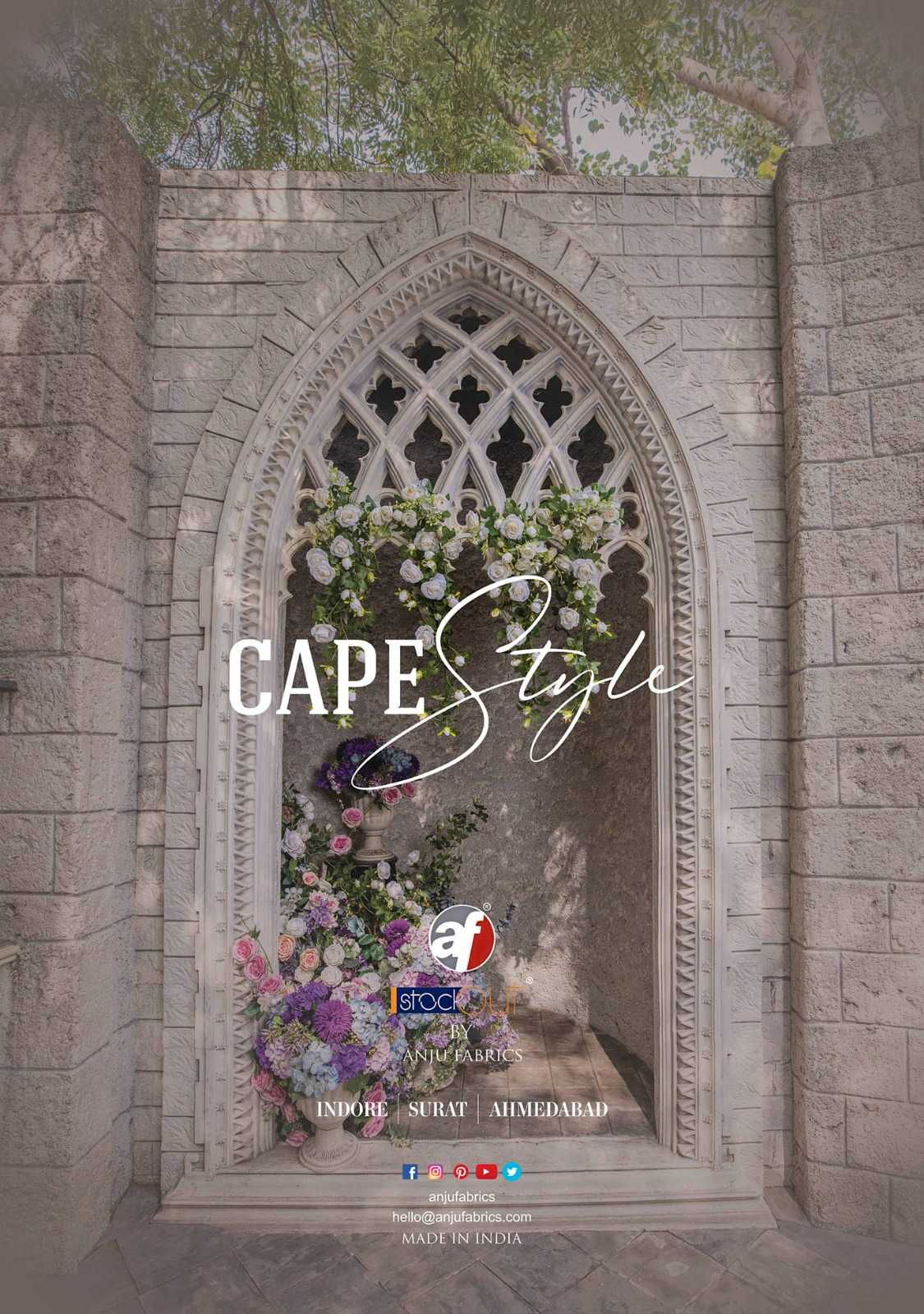 Anju Fabrics Cape Style Kurti Wholesale catalog