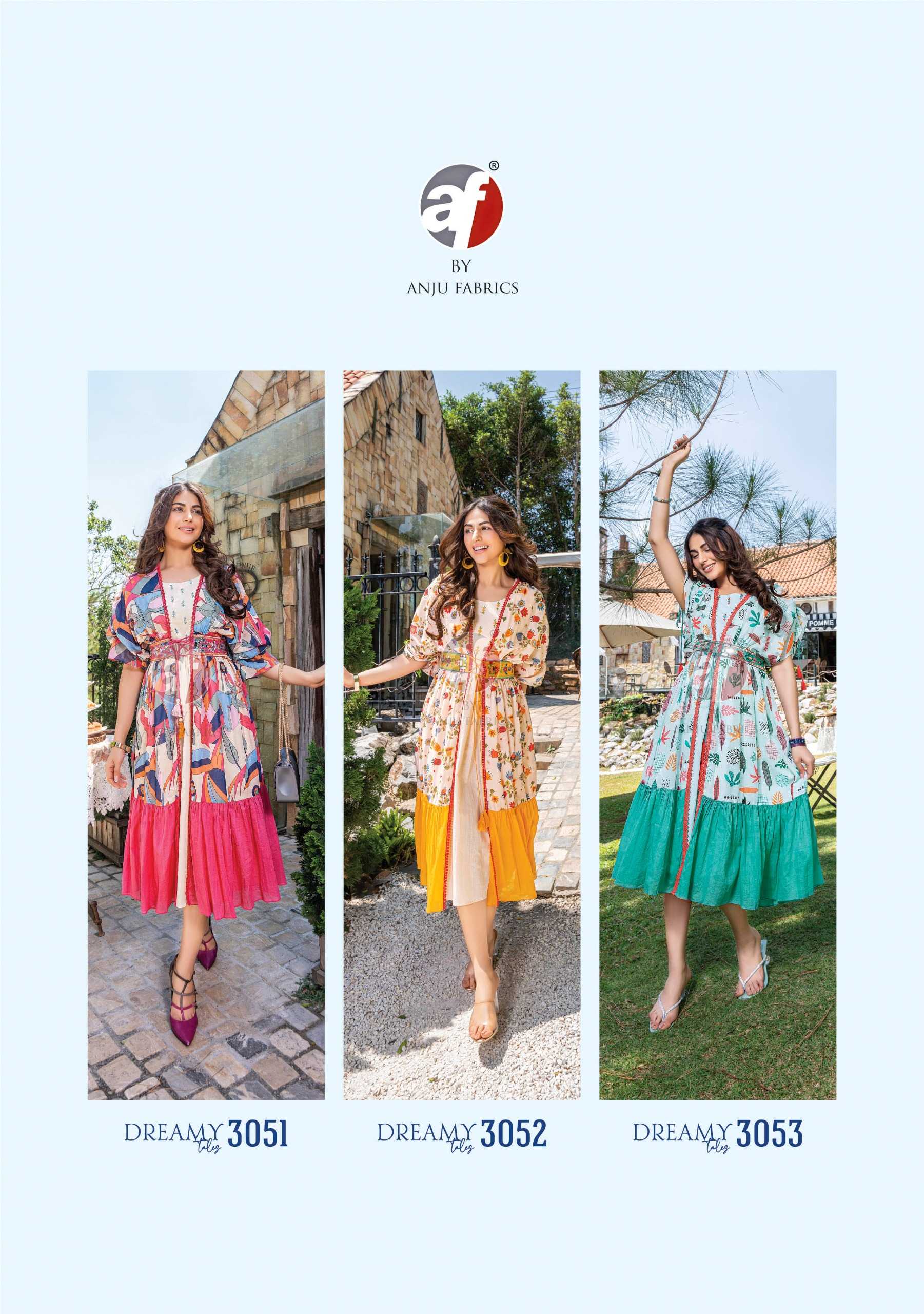 Anju Fabrics Dreamy Tales Kurti Wholesale catalog