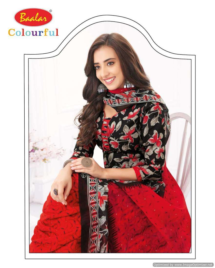 Baalar Colourful Vol 21 Cotton Printed Dress Material Wholesale catalog