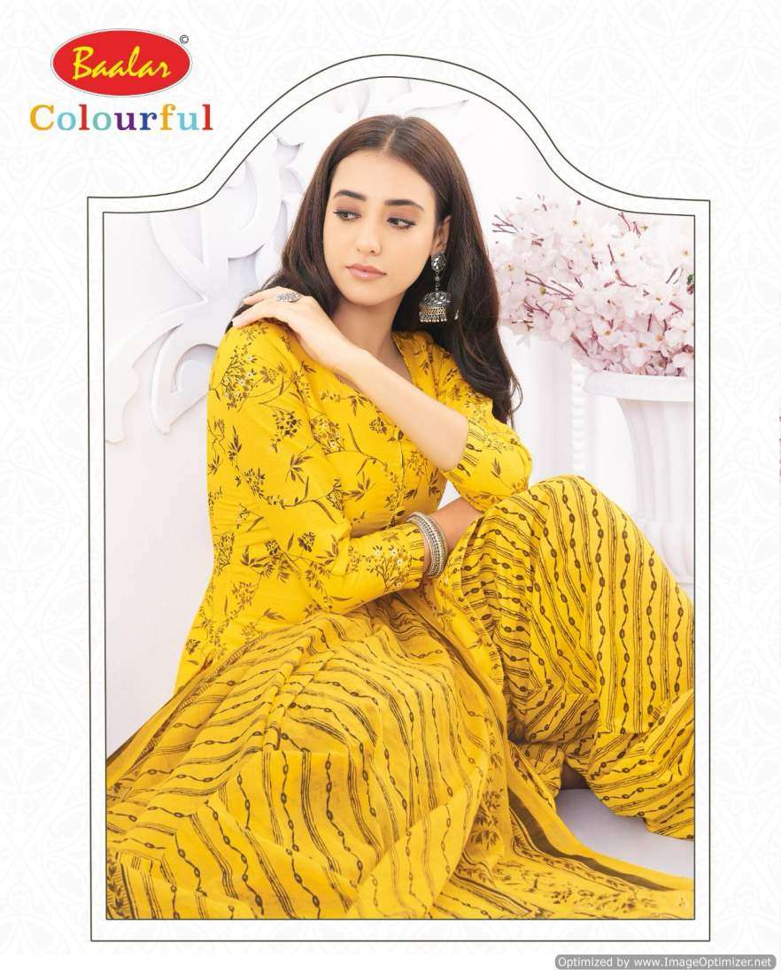 Baalar Colourful Vol 21 Cotton Printed Dress Material Wholesale catalog