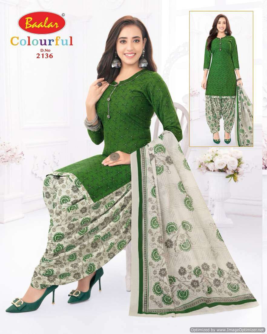 Baalar Colourful Vol 21 Cotton Printed Dress Material Wholesale catalog