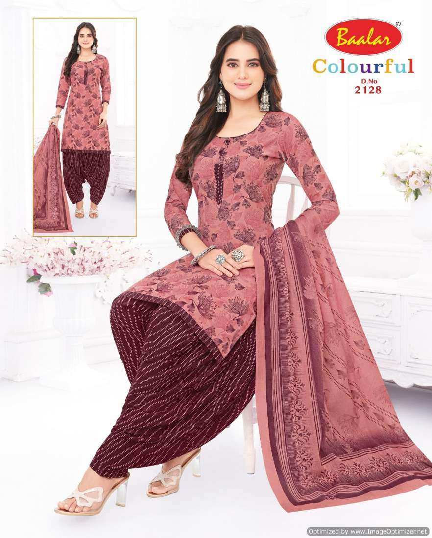 Baalar Colourful Vol 21 Cotton Printed Dress Material Wholesale catalog