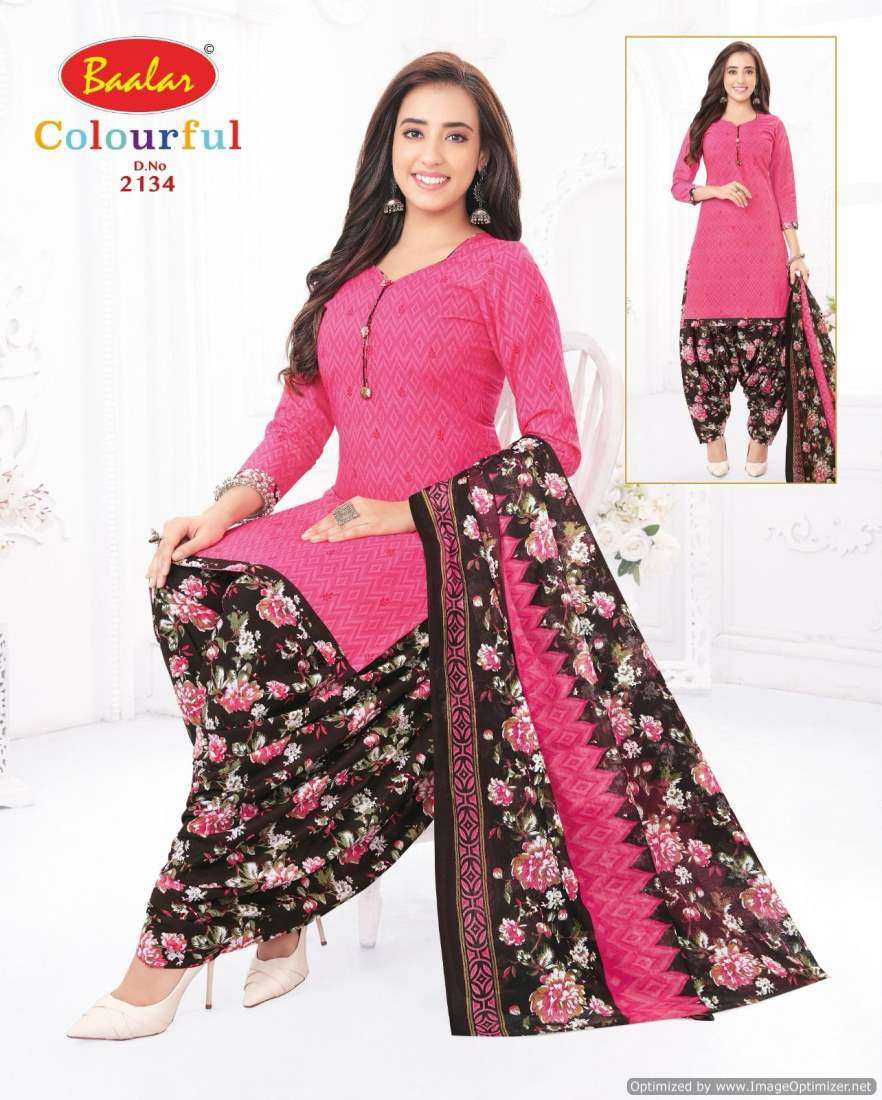 Baalar Colourful Vol 21 Cotton Printed Dress Material Wholesale catalog