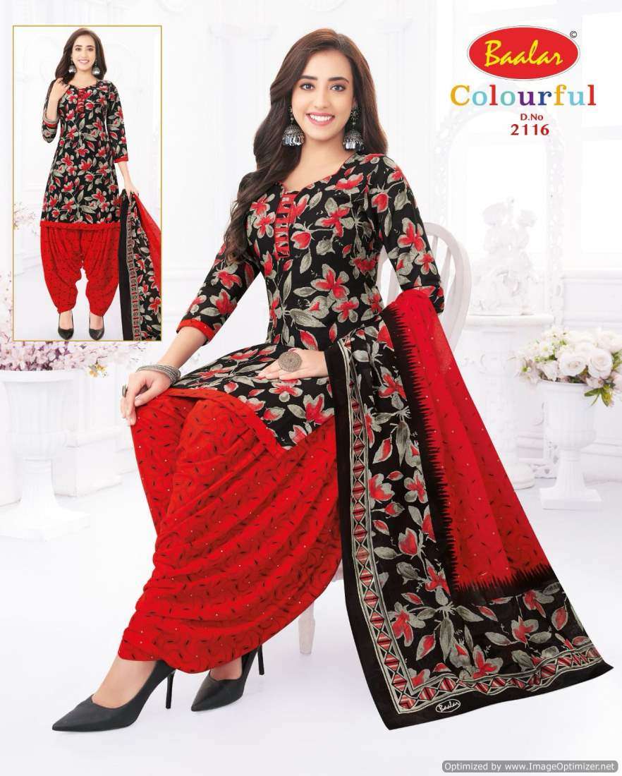 Baalar Colourful Vol 21 Cotton Printed Dress Material Wholesale catalog