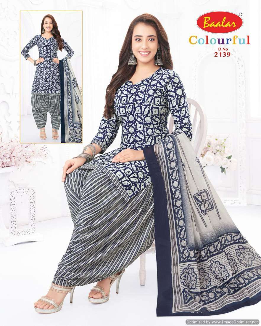 Baalar Colourful Vol 21 Cotton Printed Dress Material Wholesale catalog