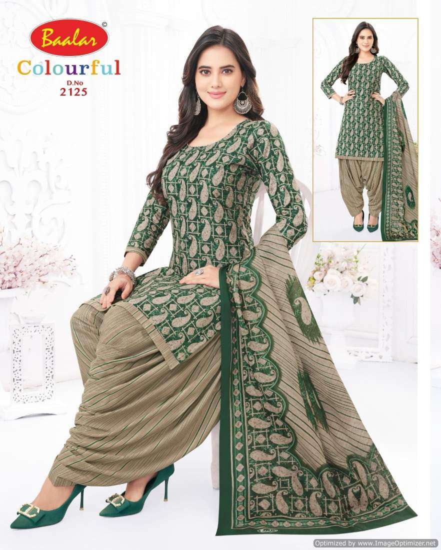 Baalar Colourful Vol 21 Cotton Printed Dress Material Wholesale catalog