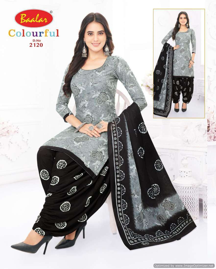Baalar Colourful Vol 21 Cotton Printed Dress Material Wholesale catalog