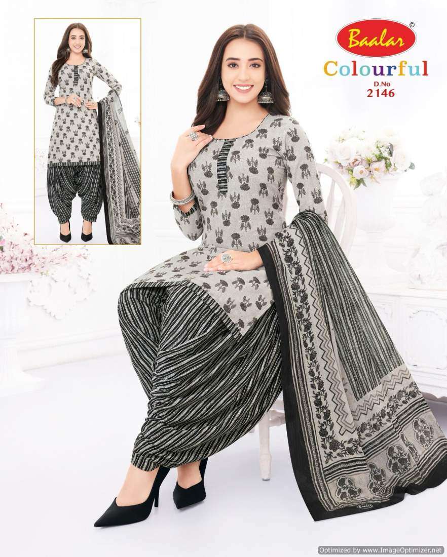 Baalar Colourful Vol 21 Cotton Printed Dress Material Wholesale catalog