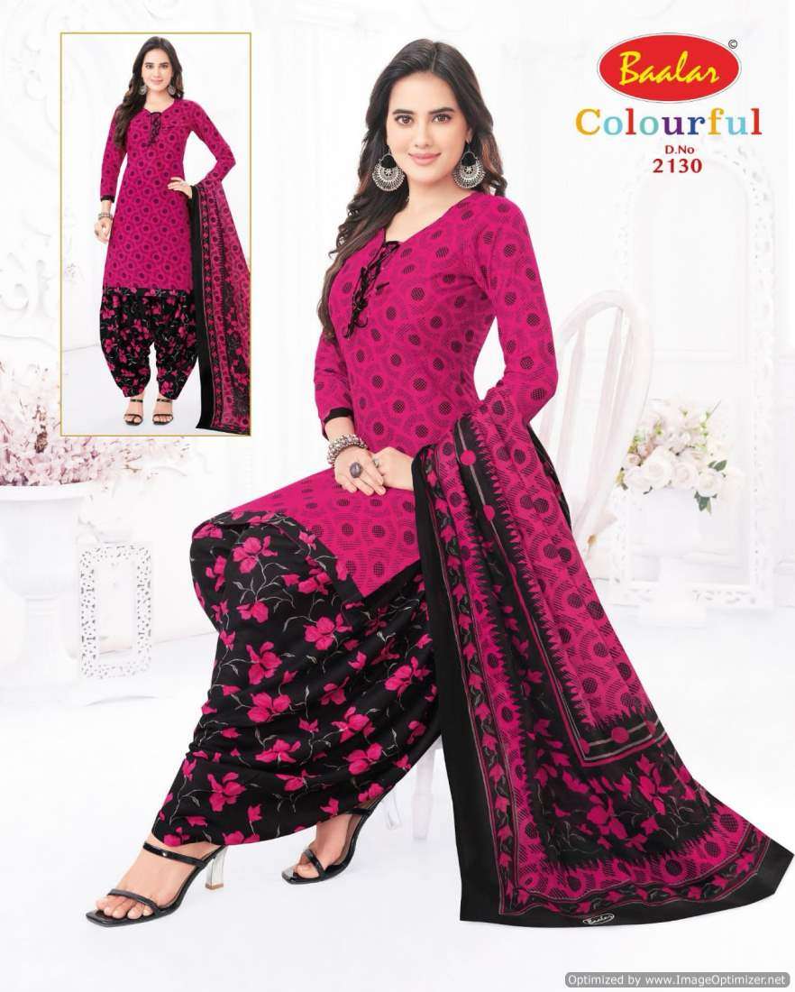 Baalar Colourful Vol 21 Cotton Printed Dress Material Wholesale catalog