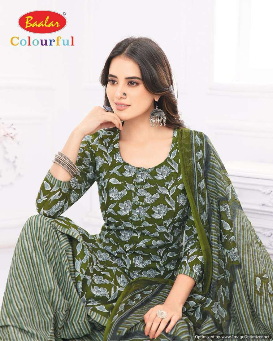 Baalar Colourful Vol 21 Cotton Printed Dress Material Wholesale catalog