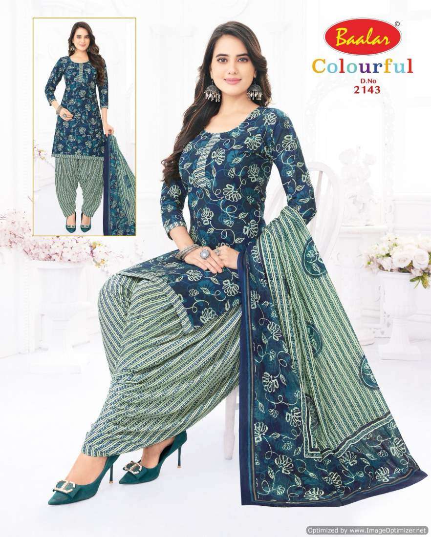 Baalar Colourful Vol 21 Cotton Printed Dress Material Wholesale catalog
