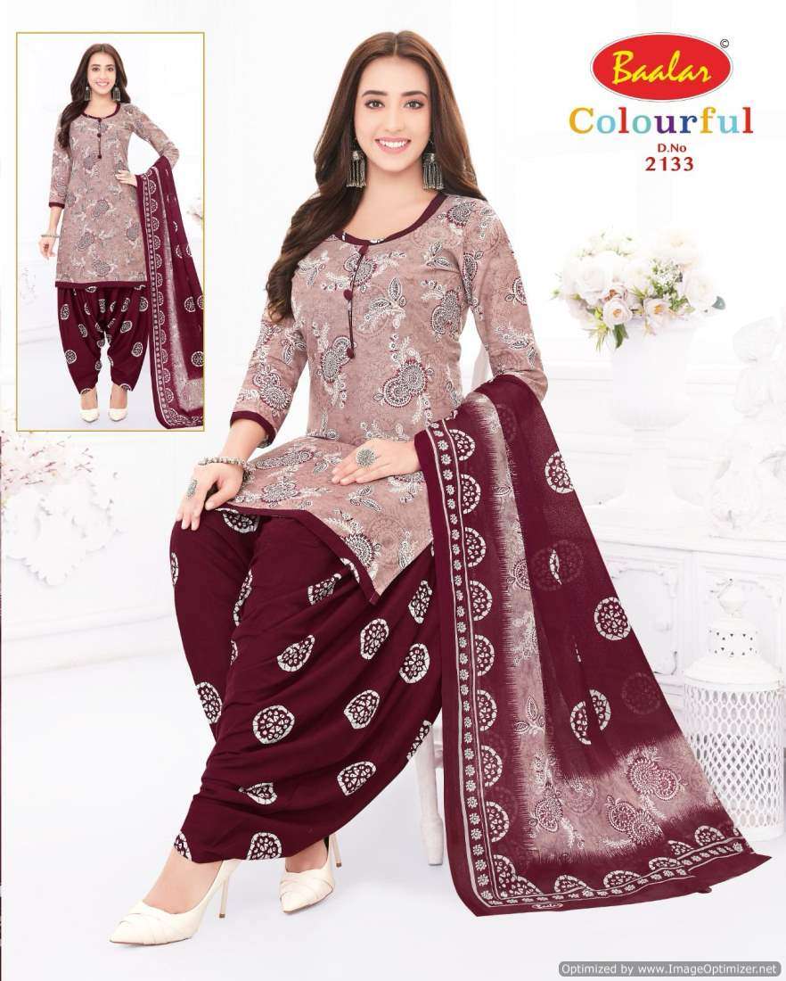 Baalar Colourful Vol 21 Cotton Printed Dress Material Wholesale catalog