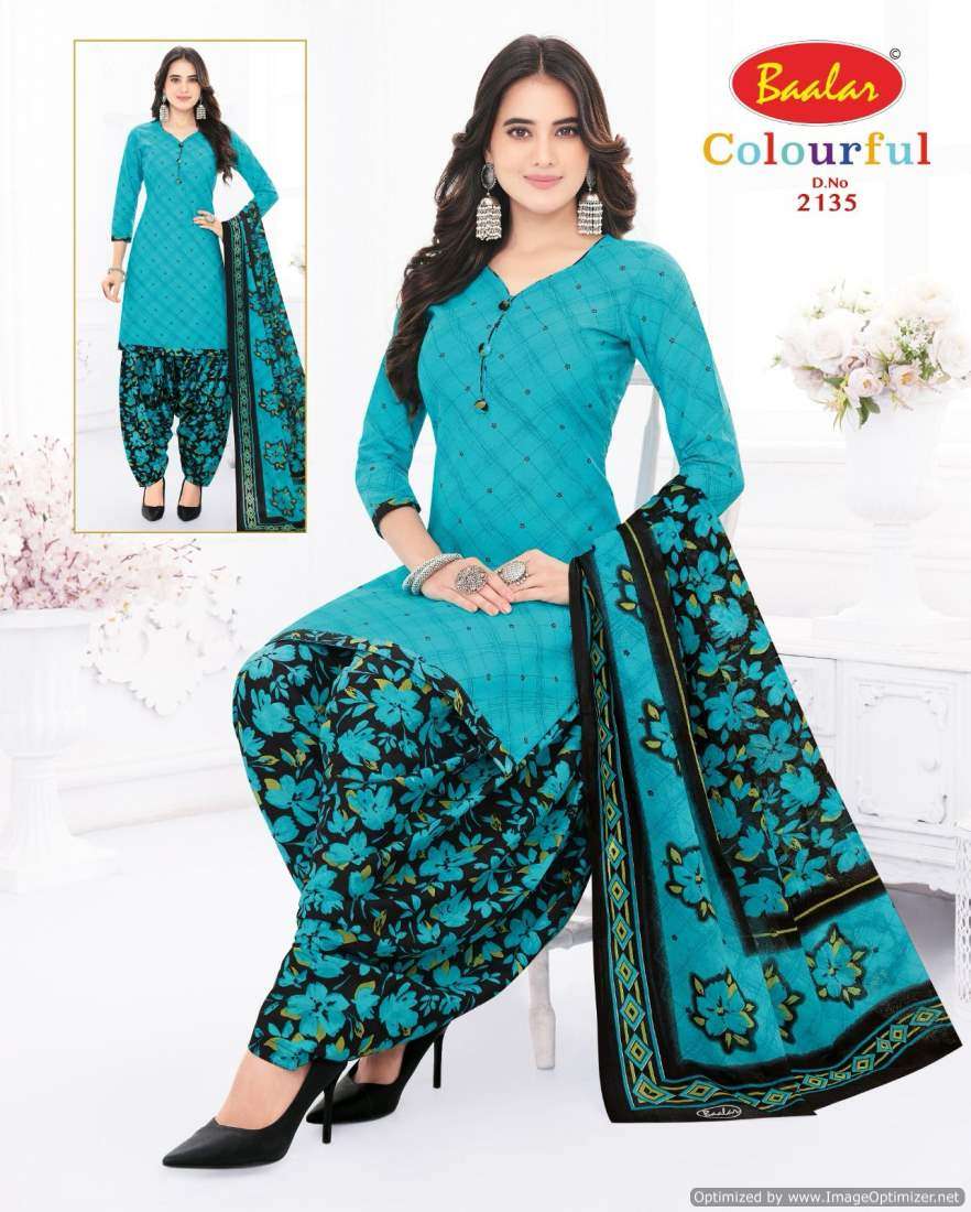 Baalar Colourful Vol 21 Cotton Printed Dress Material Wholesale catalog