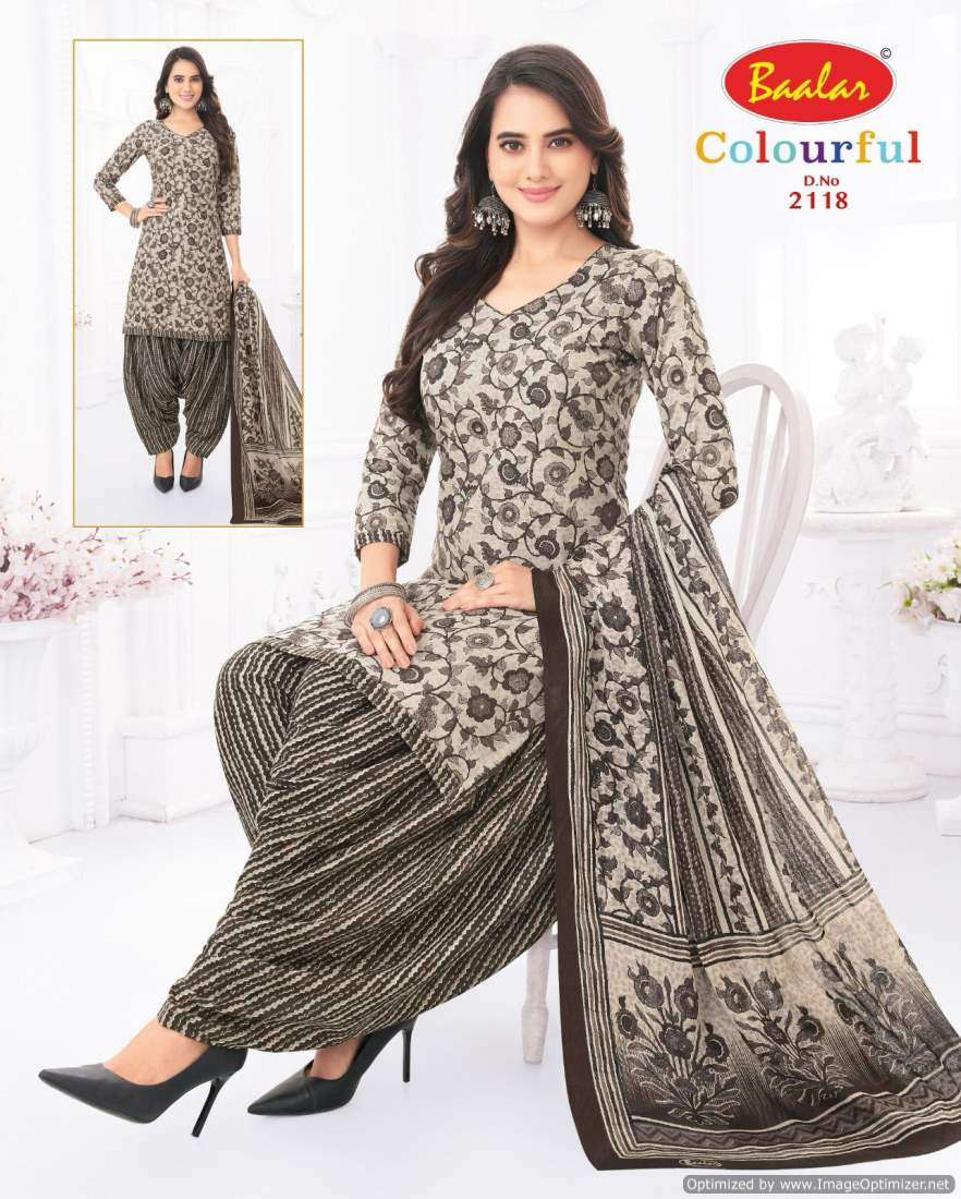 Baalar Colourful Vol 21 Cotton Printed Dress Material Wholesale catalog