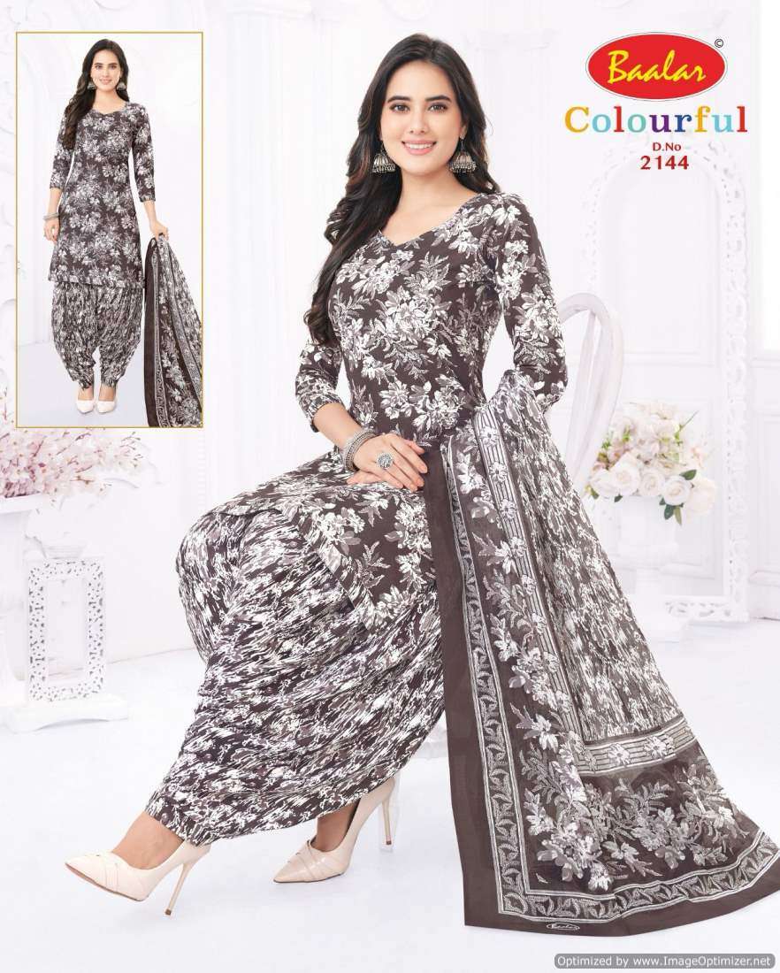 Baalar Colourful Vol 21 Cotton Printed Dress Material Wholesale catalog