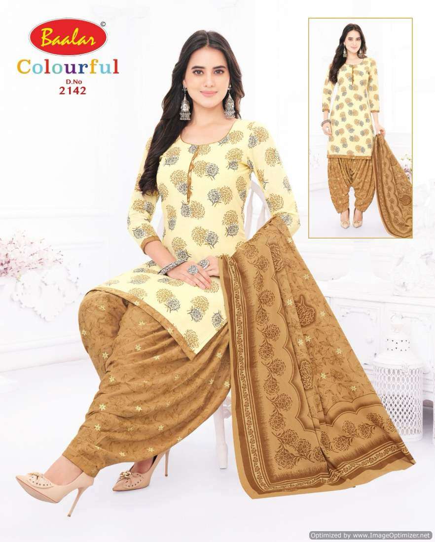Baalar Colourful Vol 21 Cotton Printed Dress Material Wholesale catalog