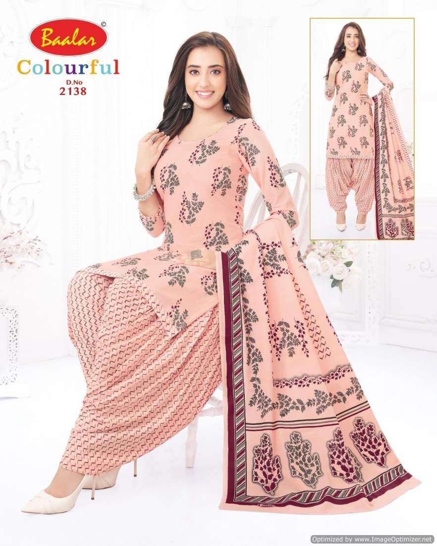 Baalar Colourful Vol 21 Cotton Printed Dress Material Wholesale catalog