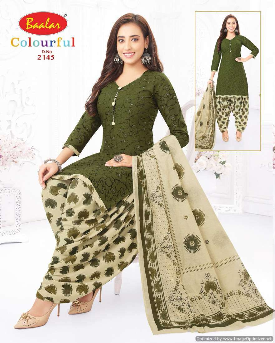 Baalar Colourful Vol 21 Cotton Printed Dress Material Wholesale catalog
