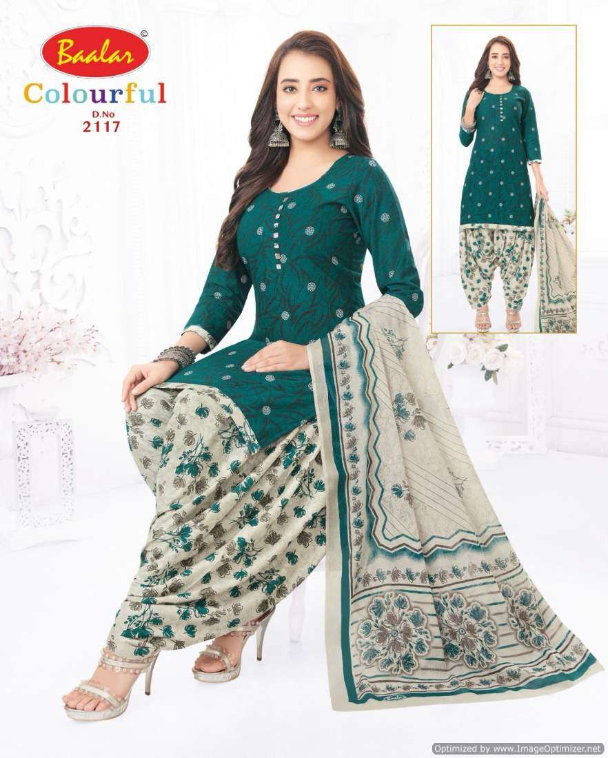 Baalar Colourful Vol 21 Cotton Printed Dress Material Wholesale catalog