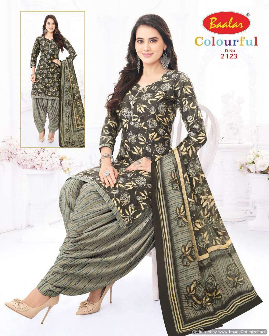 Baalar Colourful Vol 21 Cotton Printed Dress Material Wholesale catalog