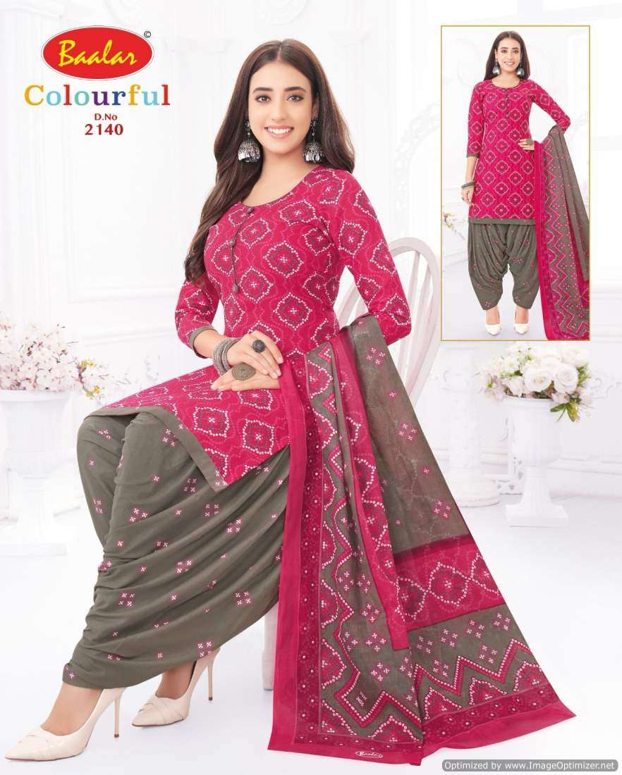 Baalar Colourful Vol 21 Cotton Printed Dress Material Wholesale catalog