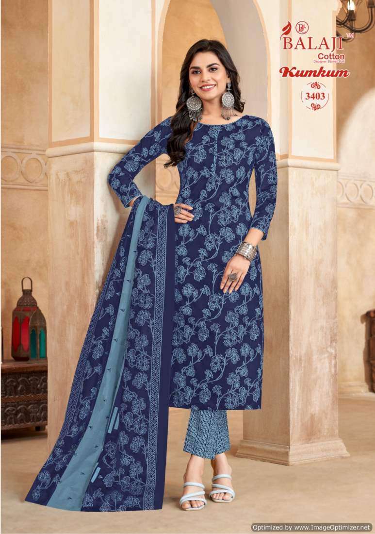 Balaji Kumkum Vol-34 – Dress Material - Wholesale Catalog