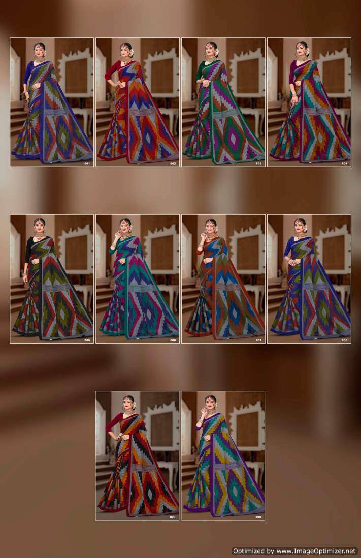 Balaji Mama Masleen Vol-6 – Cotton Sarees - Wholesale Catalog