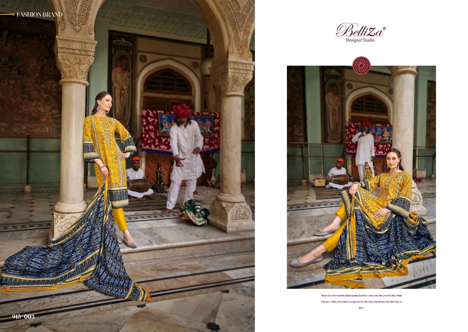 Belliza Bin Saeed Vol 4 Cotton Digital Printed Dress Material Wholesale catalog